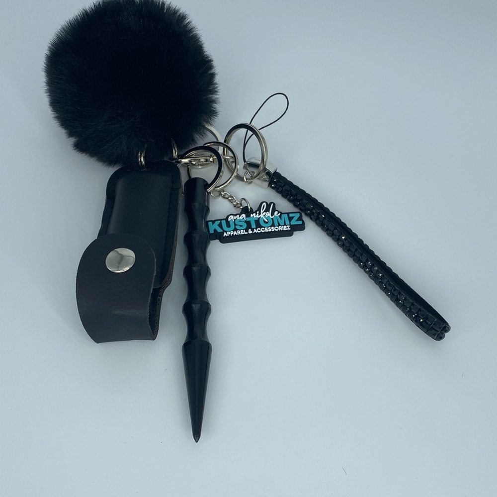 Black Safety Keychain Set